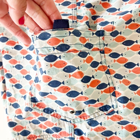 J. Crew Vintage Swim Shorts / Trunks in Fish Print - Picture 9 of 16